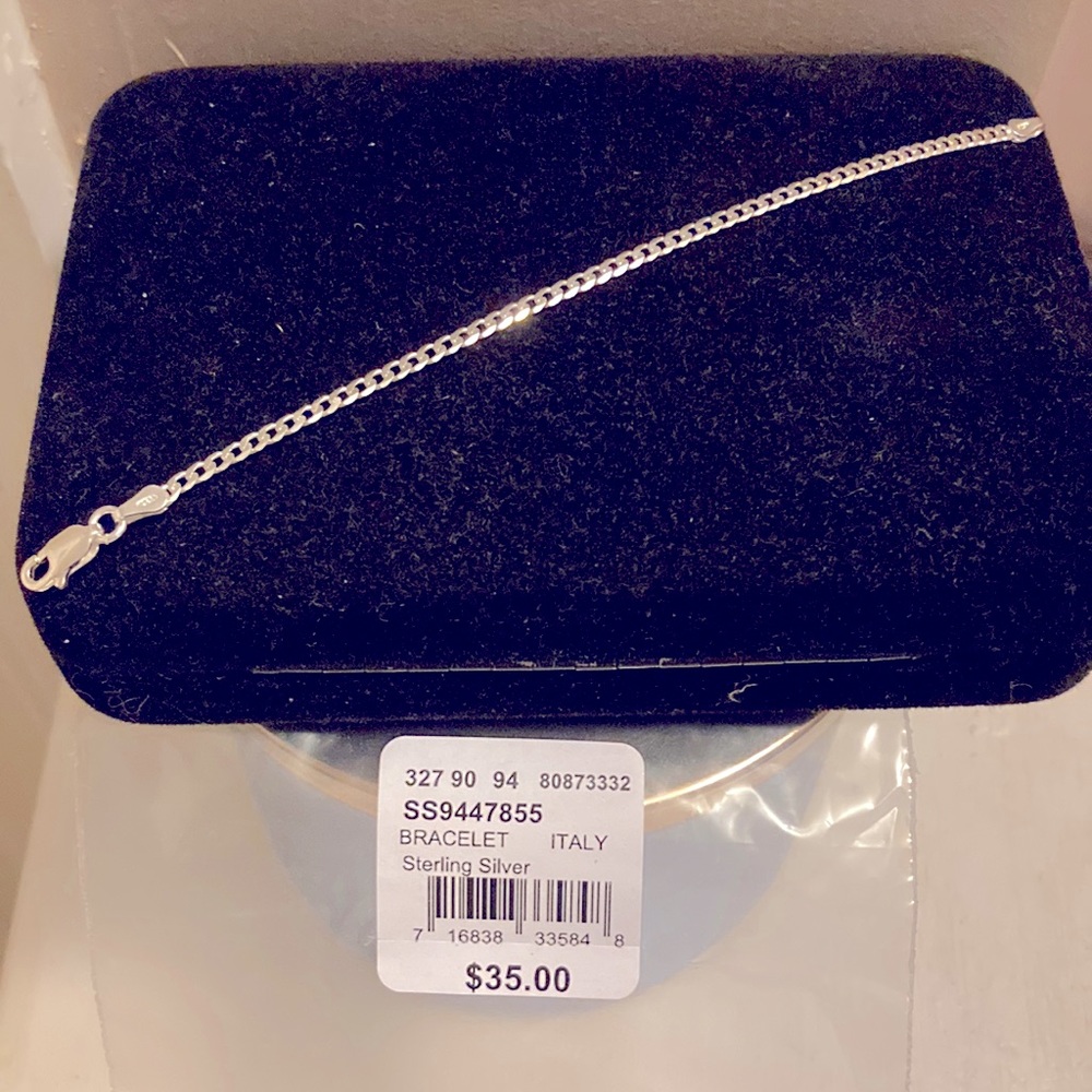 Girls Sterling Silver Chain Bracelet